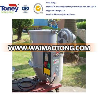 Hopper dryer for injection machine with 12-1000kg capacity